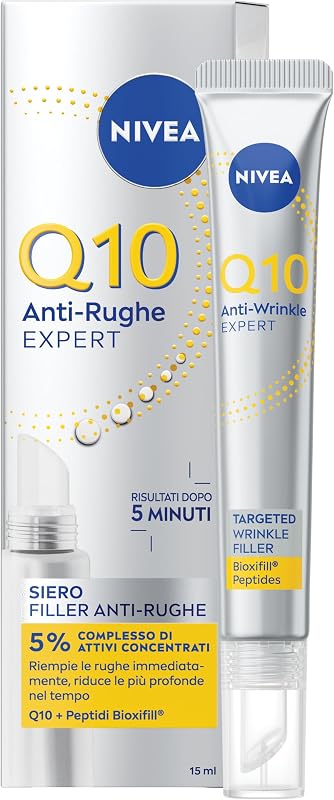 Q10 Expert Sérum Anti-Rides Traitement Concentré (15 ml), Sérum raffermissant qui réduit visiblement les rides et les rides d'expression, sérum de remplissage