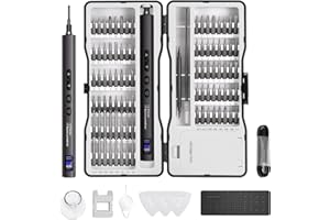 MAVHTEL Electric Screwdriver Set, 97 in 1 Mini Cordless Precision Screwdriver, Digital display, Anti-slip Handle, LED Lighting, Dual-speed Adjustment, Long Battery Life, Covers All Work Scenarios