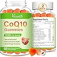2 Pack CoQ10 Gummies, Plus Omega-3, Magnesium, Vitamin B12 for Brain & Antioxidant, 5X Better Absorption Coenzyme Q10 Supplement - 120 Cts
