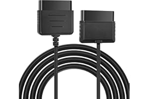 Arzweyk PS2 Extension Cord, 6FT Extender Cable for Sony PlayStation 1 PlayStation 2 Game Console Wired Controller 6FT(1Pack)