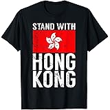 Stand With Hong Kong Flag Shirts Pro Democracy Shirt Gifts T-Shirt