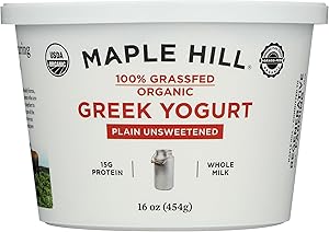 Maple Hill Creamery Organic Plain Greek Yogurt, 16 Oz