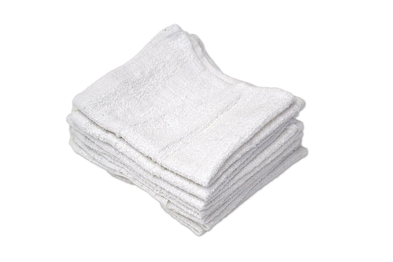 R&R Value 61250 Wash Cloth 1.00 lb, 12" x 12", White (Pack of 12): Industrial & Scientific