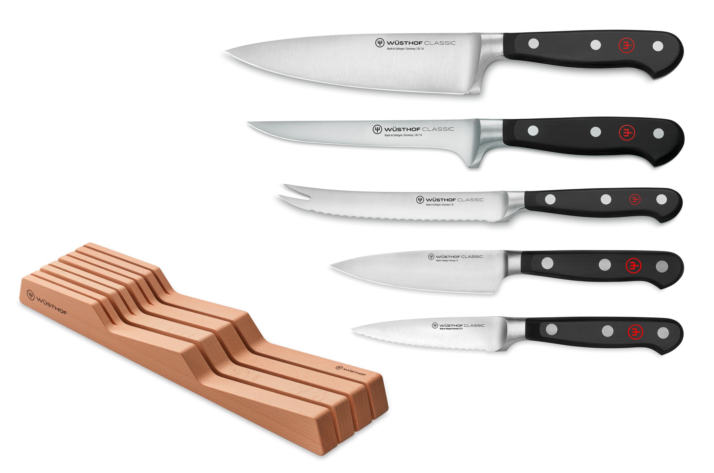 WÜSTHOF Classic 6-Piece In Drawer Knife Set