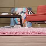 THE RUGS Living Room Rug Pink 60x110 cm Shaggy Soft Durable 30 mm Thick view 7