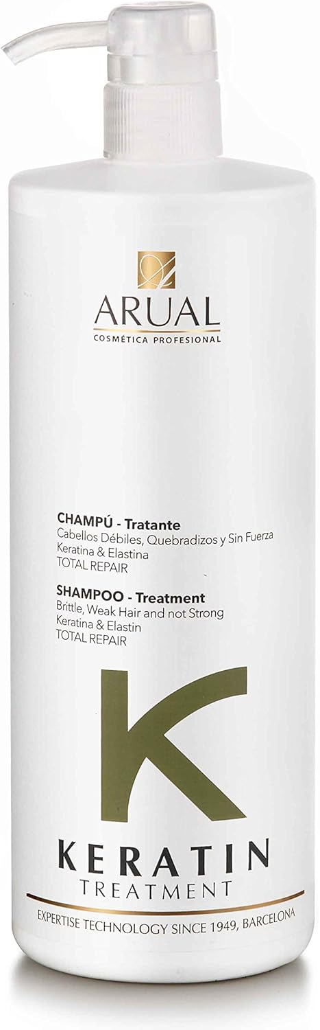 ARUAL Keratin Shampoo, Cedar, 1000 Milililiter