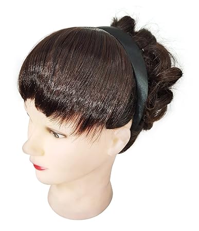Ekan Fringe Head Band Hair Extension For Women And Girls Light