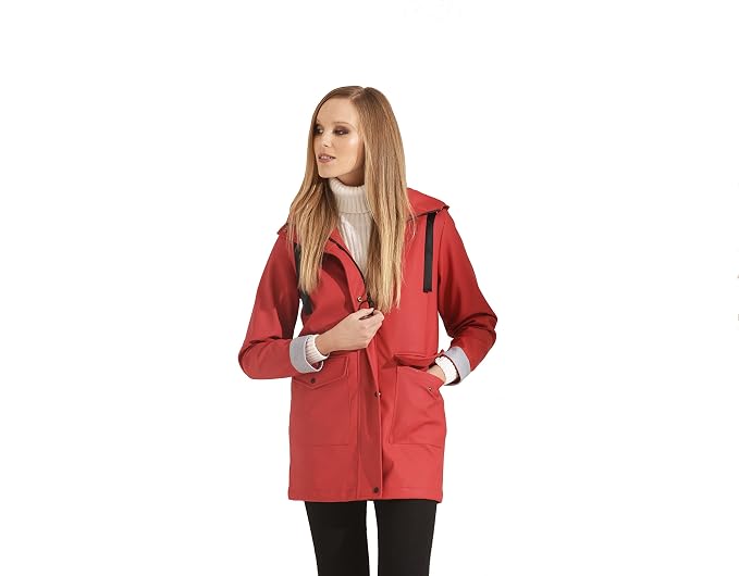 Charcoal Fashion Premium Water Resistant Rubber Rain Coat