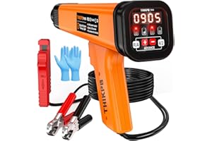 THIKPO Digital Automotive Timing Light 12V, Inductive Ignition Timing Light Gun with Tachometer for 2&4 Stroke Petrol Engine for Classical Car Motorcycle Marine