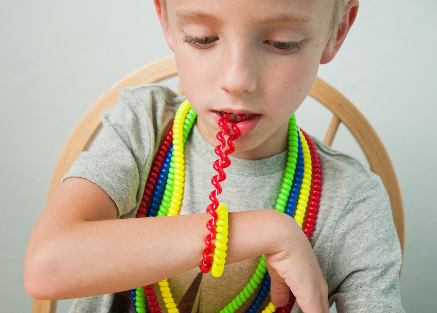 Chewable Jewelry Large Coil Necklace Fun Sensory Motor Aid Speech