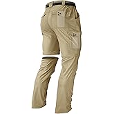 Men's Hiking Convertible Zip Off Pants Outdoor Waterproof Quick Dry Lightweight Fishing Safari Travel Cargo Work Pants
