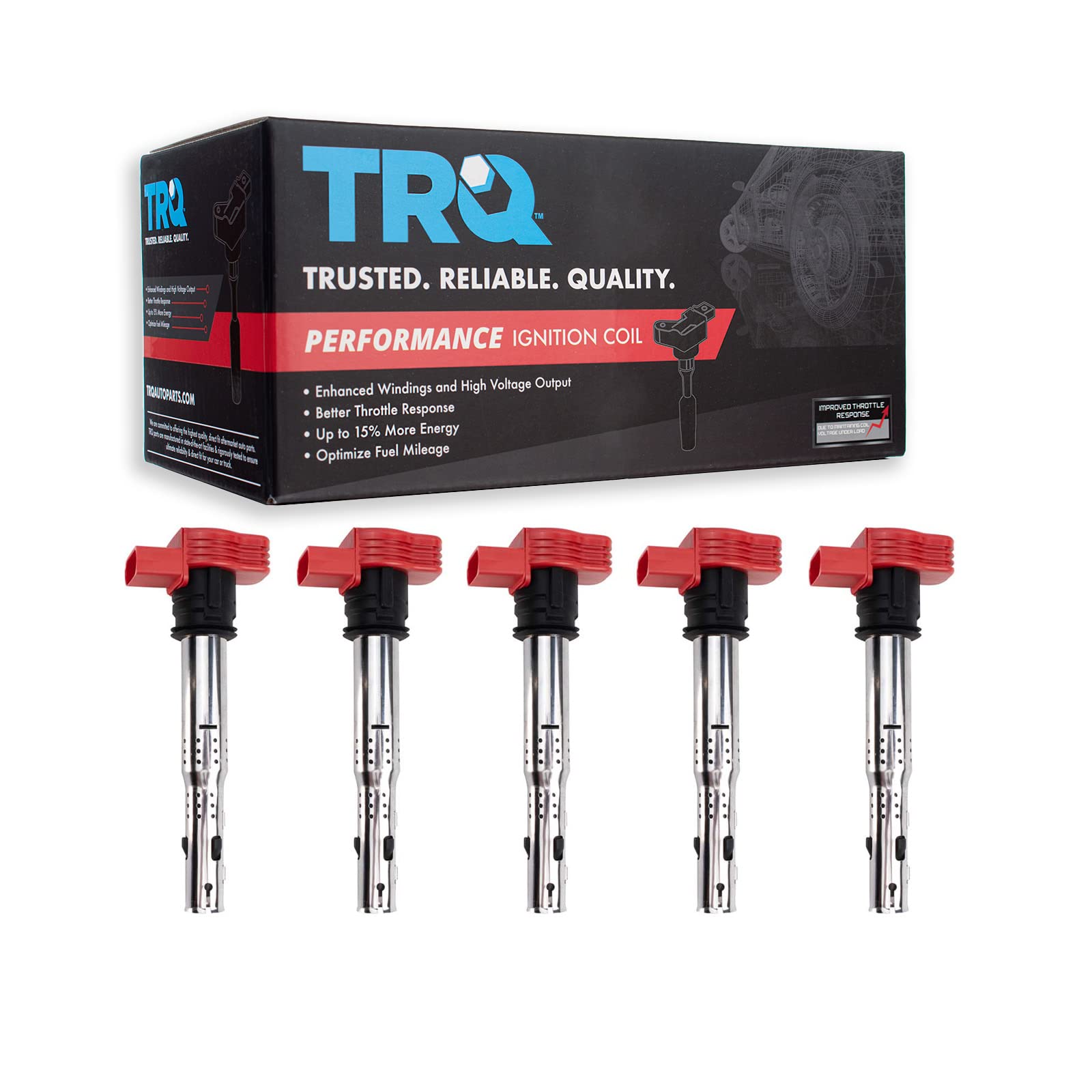 TRQ Performance 5pc Ignition Coil Set for VW Beetle