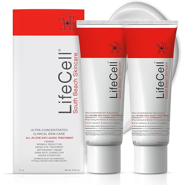 EFUL wrinkle care cream × 2 Amazon.com: LifeCell All In One Anti-Aging Cream – Reduces
