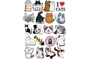 Different Pet Shoe Charms,PVC Cat and Dog Lovely Animal Shoe Decoration Charms,Cute Children Shoe Accessories Pack for Boy Gi