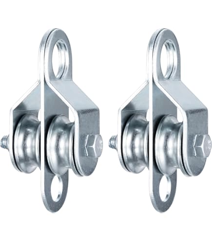 Eisco Labs 6-Pack Plastic Pulleys - 50mm Diameter For Physics Experiments