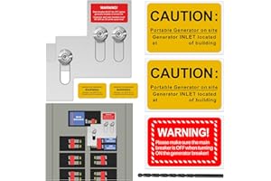 INZIZIK Generator Interlock Kit for Square D QO or Homeline 100 or 125 Amp Panels, 3/4-7/8 Inch Spacing Between Main and Branch Breaker, Interlock Breaker Kit