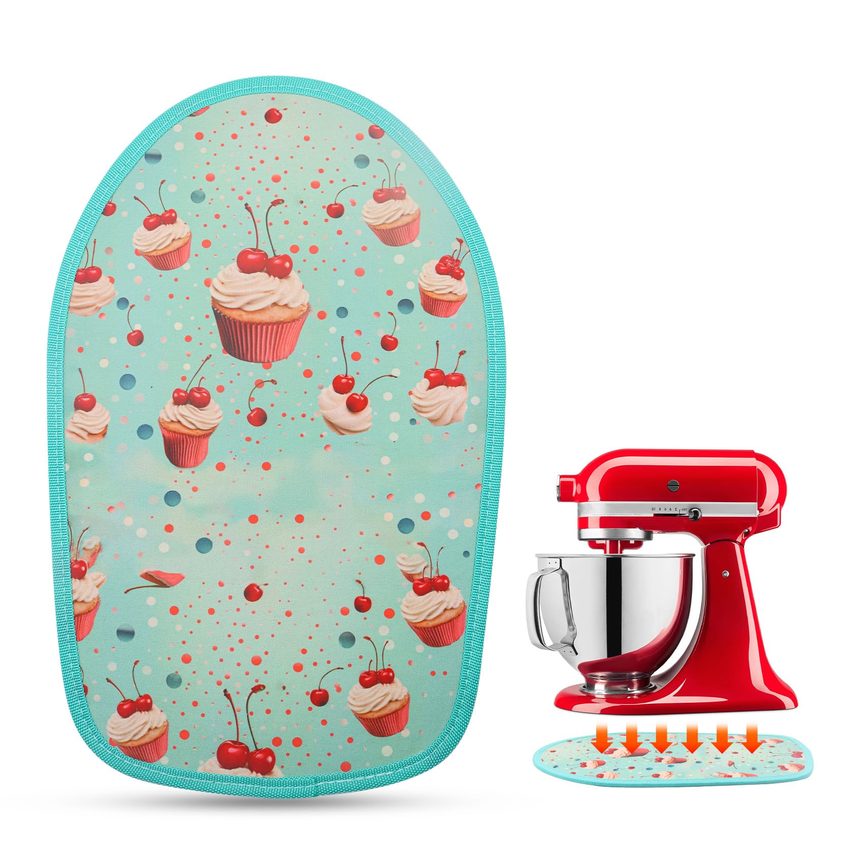 for Kitchen Aid Mixer Sliding Mat - Slider Mat for Kitchen Aid Artisan 4.5-5 Qt Tilt-Head Stand Mixer, Mover Mixer Slider Pad for Kitchen Aid Mixer Attachment Kitchen Appliance Countertop Accessories