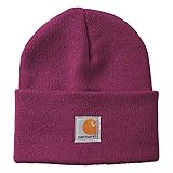 Carhartt Unisex Kids' Knit Beanie Watch Hat, Plum