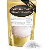 Gold Standard Organic Sulfur Crystals 1lb - 99.9% Pure MSM Crystals | High-Purity MSM Supplement Powder - Large Granular MSM Flakes for Joint Support, Hair &amp; Nails - 3rd Party Tested for Purity