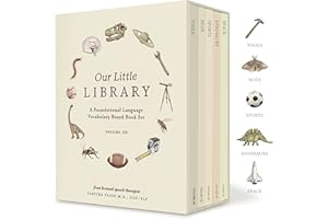 Our Little Library Vol. 3: Dinosaurs, Space, Tools, Bugs, and Sports Board Book Set for Boys & Girls (Tabitha Paige Children's Book Series)