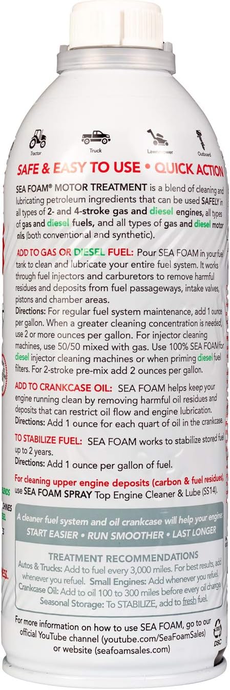 Sea Foam SF-16 Motor Treatment - 16 oz.: Automotive