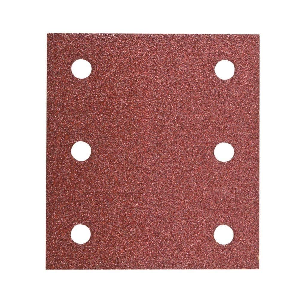 Hitachi – 753041 Sandpaper Sheets for Orbital Sander 114 x 104 mm 40 Grit with Velcro (10)