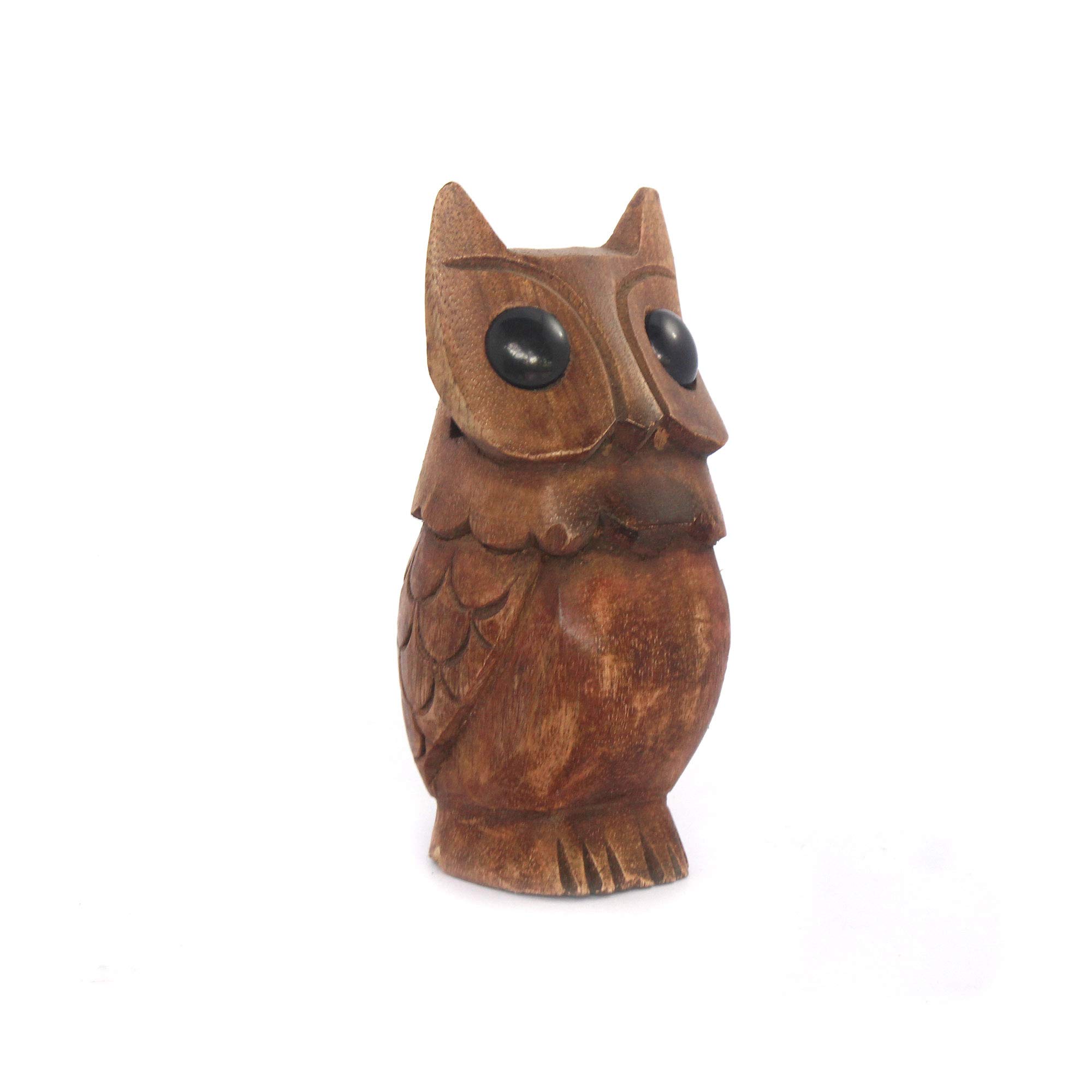 S.B.ARTS Wooden Eyeglass Spectacle Holder Organizer Spectacle Stand Owl-Small