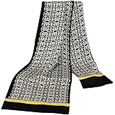 Lonxu Fashion Mens 100% Silk Long Scarf/Cravat Scarives Double Layer