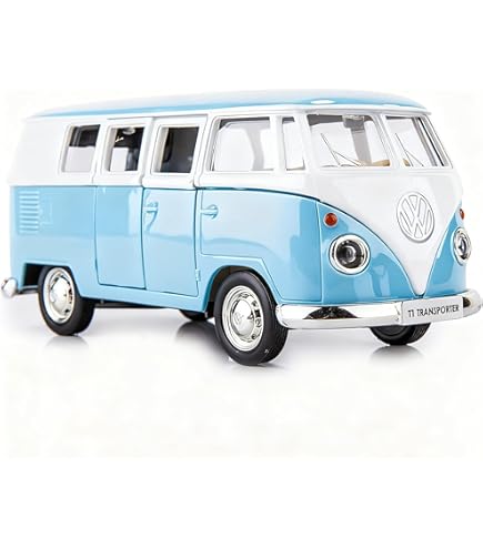 Amazon.com: Volkswagen T1 Panel Bus Porsche Diesel Blue with White