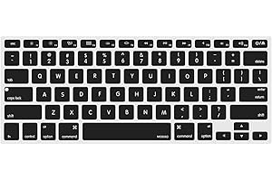 MOSISO Silicone Keyboard Cover Compatible with MacBook Air 13 inch A1466 A1369 2010-2017&Compatible with MacBook Pro 13/15 in