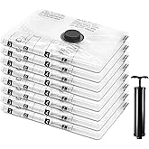 8 Small Vacuum Storage Bags, Compression Packing Seal Space Saver Cubes for Clothing Clothes