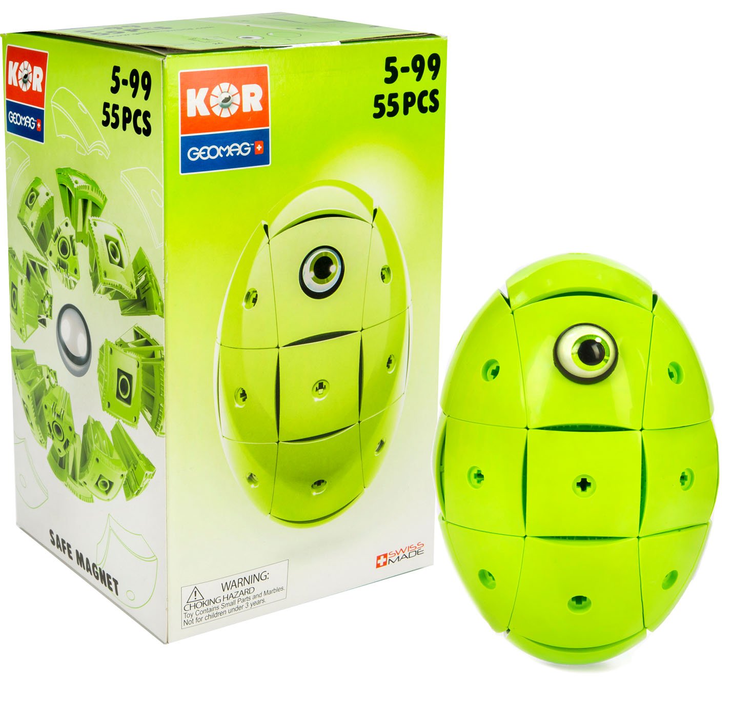 Geomag KOR Covers, Green, 55 Piece Set, 672