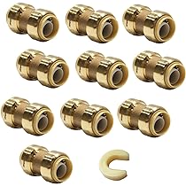 2-Pack EFIELD 1/2" Brass Push-Fit Ball Valves - Full Port, Lead-Free, For Plumbing 7 thumbnail image
