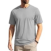 EKLENTSON Mens Short Sleeve T-Shirts Moisture Wicking UPF80+ Summer Shirt Basic Crewneck Tshirts Plain