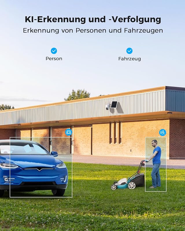 24/7 Aufnahme AOV 4G LTE Überwachungskamera mit SIM Karte Aussen
