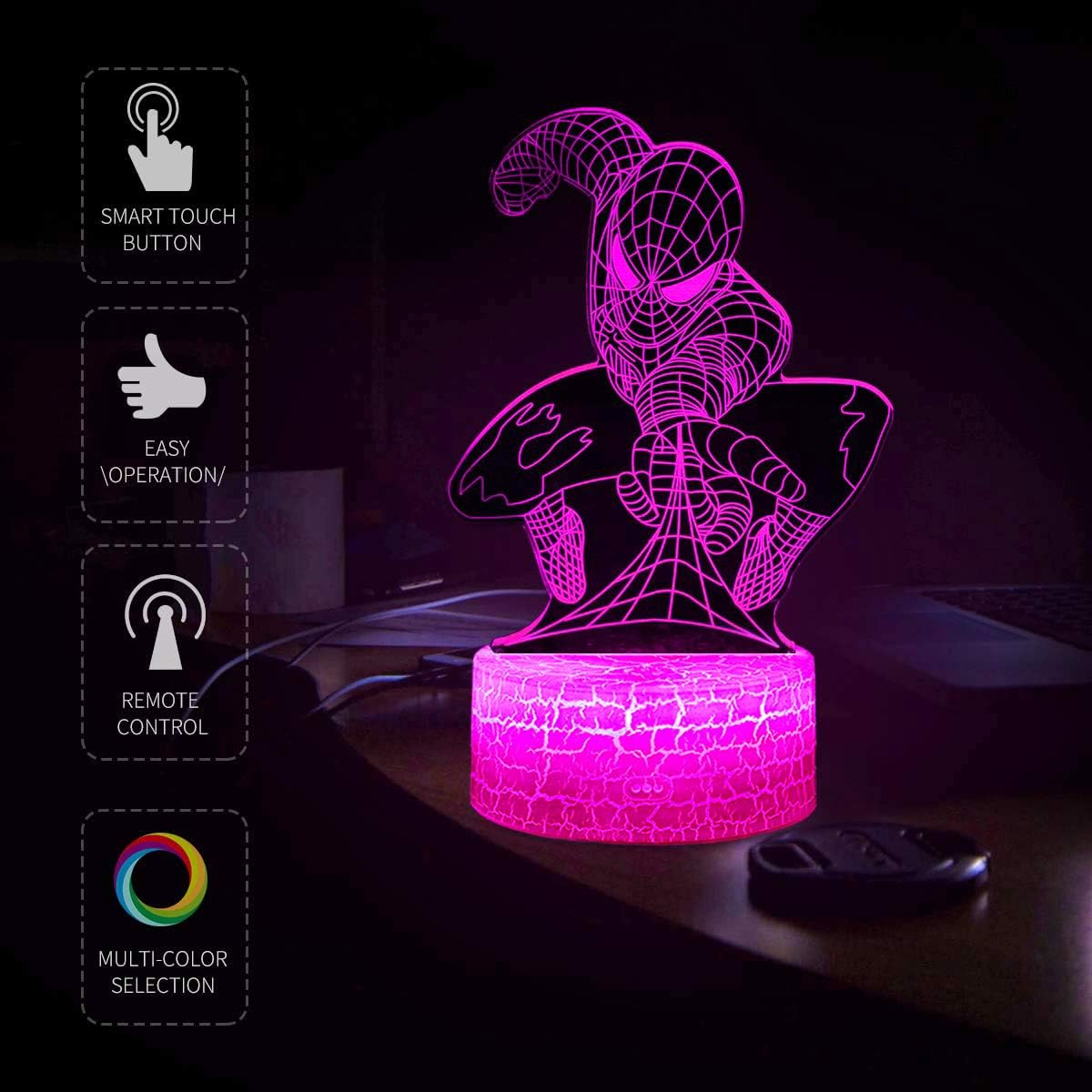 Ein 3D Nachtlicht als Dekoration