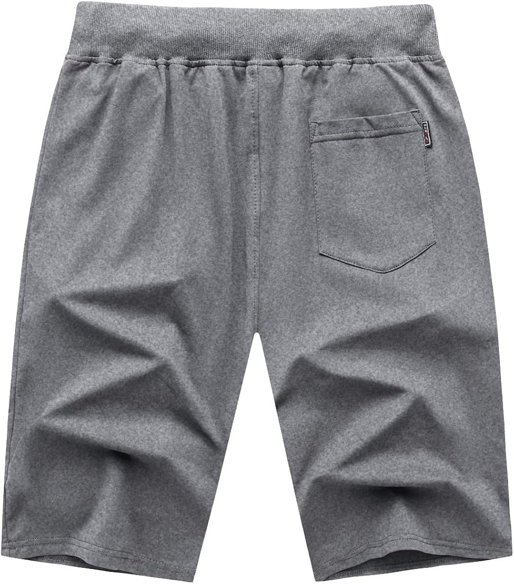 GEEK LIGHTING Mens Shorts Casual Comfortable Workout Shorts Drawstring Zipper Pockets Elastic Waist at  Men’s Clothing store