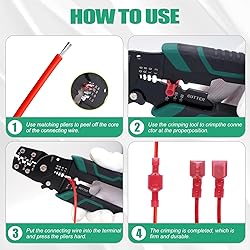 Twidec/100PCS Nylon Spade Connectors Kit 16-14