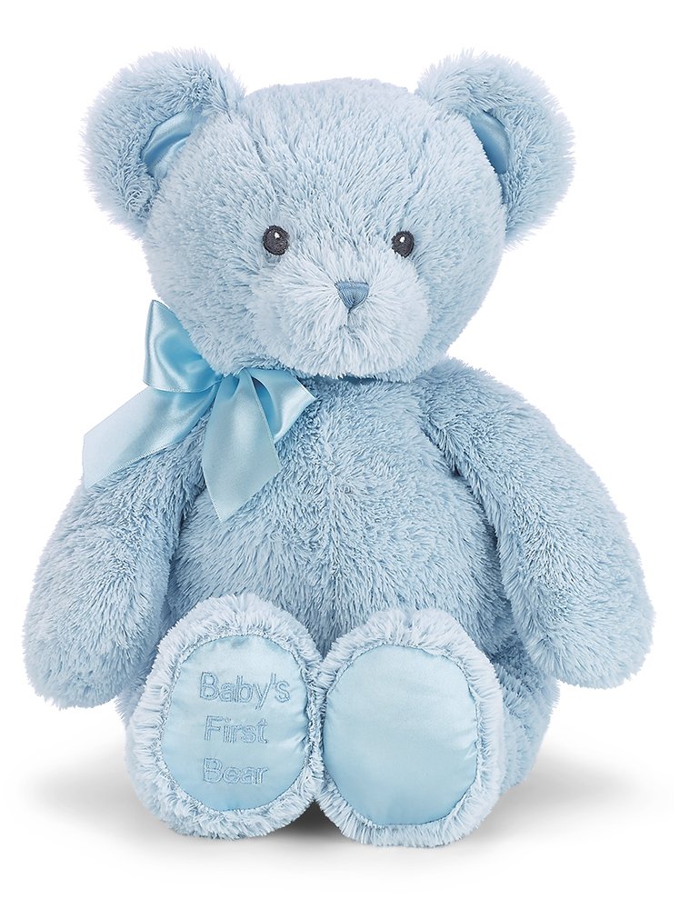 Bearington Baby's First Bear Blue Teddy Bear 18