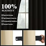 PONY DANCE 100% Blackout Thermal Curtain 52x54 Biscotti Beige 2 Panels view 4