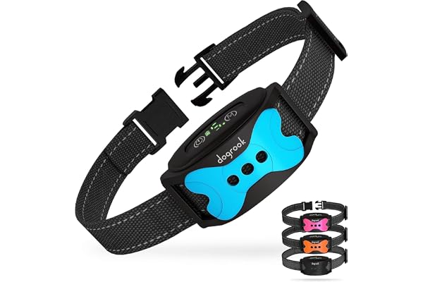 DogRook Dog Bark Collar | Smart Collar for Dog Training | Beep & Vibration | Rechargeable & Waterproof | No Shock Collar for