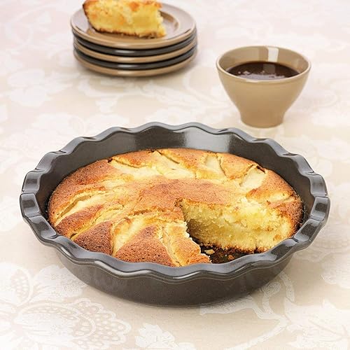 Emile Henry 976131 Emile Henry inch Pie Dish, Blue Flame,