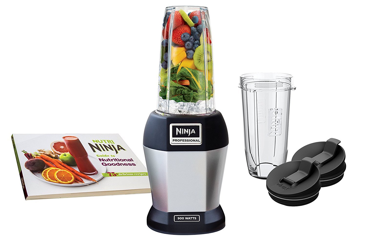 Nutri Ninja Pro 900 Watts Blender with Two Tritan Jars (Silver)- Buy Online  in Tunisia at Desertcart - 64565551.