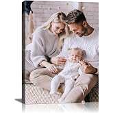 Canvas Prints with Your Photos,Ship Next Day Custom Wall Art for Home Decor | Perfect Custom Photo Gifts for Wedding, Birthday, Family &amp; Friends - Ready to Hang Canvas Pictures Framed 8x10