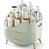 Pajiriona Makeup Organizer with Drawers,Skincare Organizer for Vanity,Storage Box with Handle,Large Cosmetic Display case for Dresser, Bathroom Countertop
