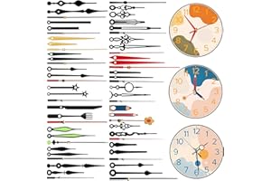 PARAOR 20 Styles Clock Hands Clock Movement Mechanism Replacement Clock Kit for DIY Repair Clock Parts (02)
