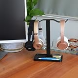 Avantree HS908 Dual Headphone Stand Desk Gaming Headset Holder Mount Hanger view 6