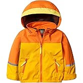 GEMYSE Toddler Rain Jacket Water-Repellent Toddler Boys Kids Rain Coat Lightweight Hooded Windbreaker Outwear Jacket