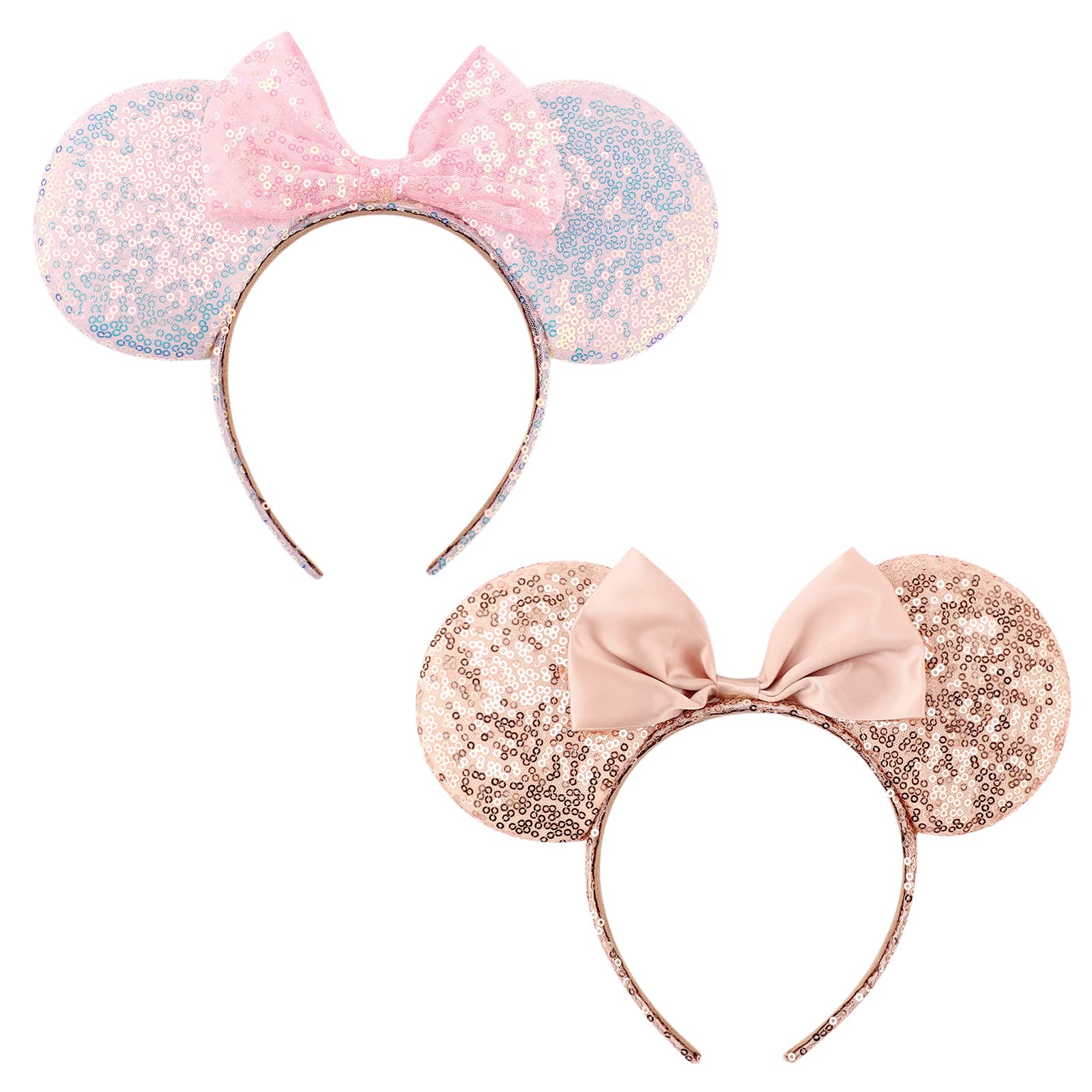 Photo 1 of DRESHOW Mouse Ears Bow Headbands Glitter Party Decoration Cosplay Costume for Girls & Women