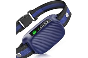 PRTRFLC Dog Bark Collar, Automatic Barking Collar with Beep Vibration,Rechargeable Anti Bark Collar with Adjustable 8 Sensitivity,Smart Bark Training Collars for Large Medium Dogs(Midnight)